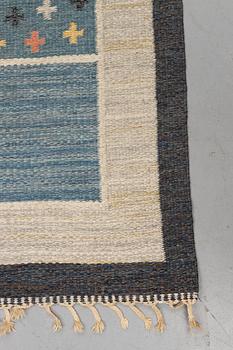 Rakel Carlander, a carpet, flat weave, ca 247 x 168 cm, signed RC.