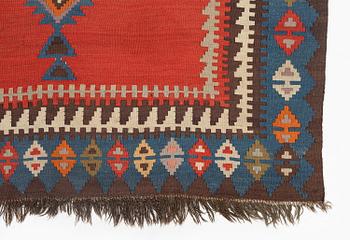 Antique Azerbaijan kilim, 303 x 158 cm.