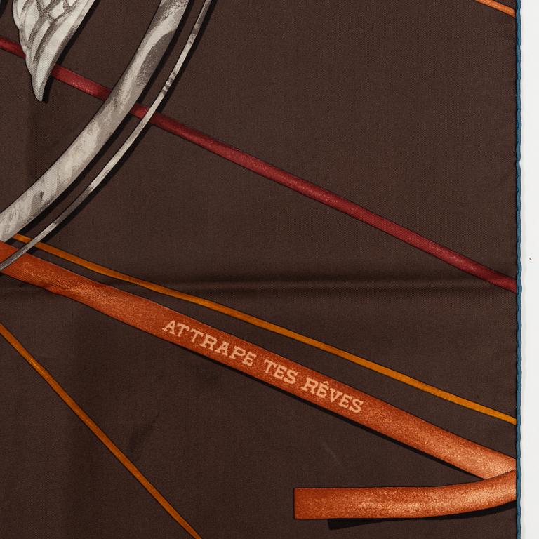 Hermès, an 'Attrape tes Reves' silk scarf.
