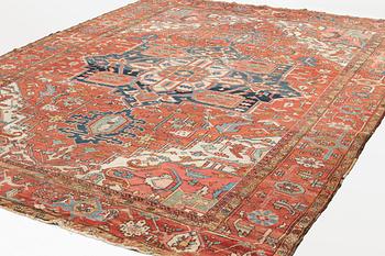 A carpet, antique, Heriz, ca 386 x 297 cm.