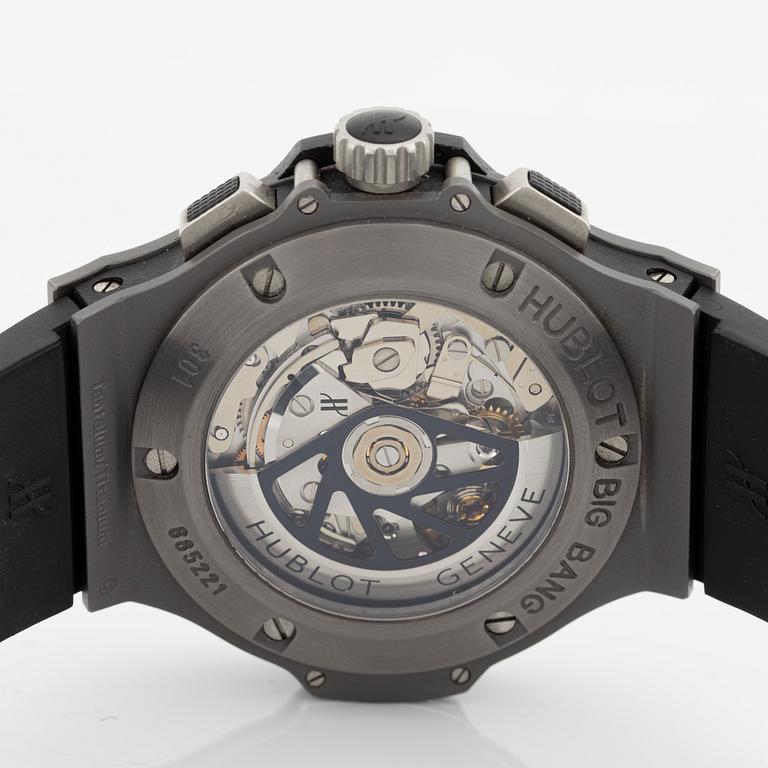 Hublot, Big Bang, chronograph, wristwatch, 44 mm.