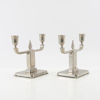 Candelabra, a pair, GAB, 20th century.