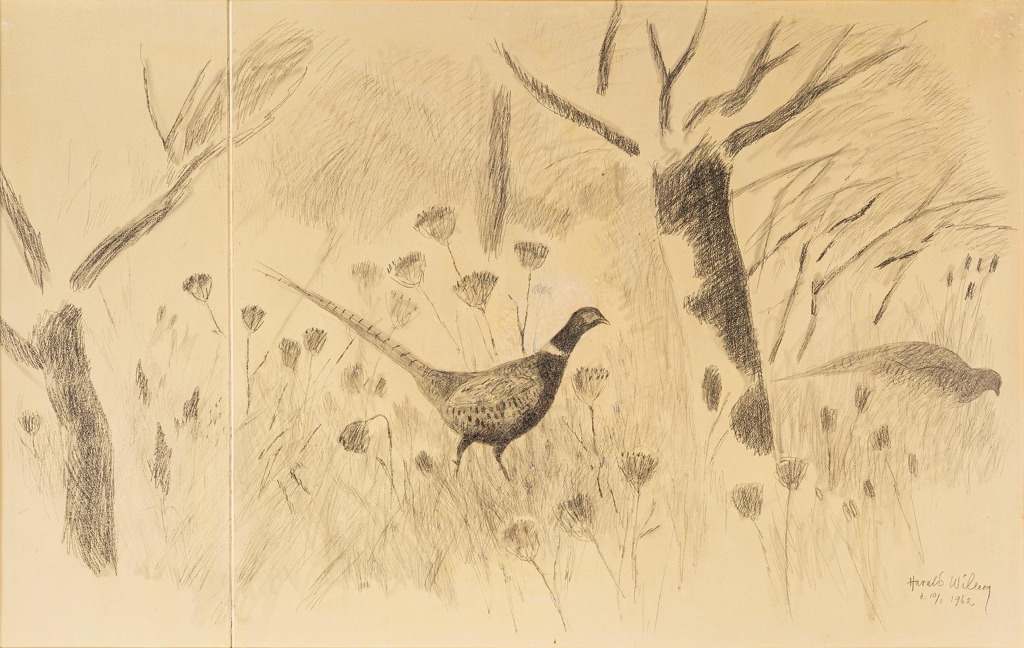 Harald Wiberg, Pheasant in the field.