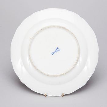 TALLRIK, porslin, Meissen 1800-tal.
