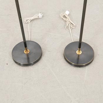 Floor lamps, a pair model 7061, Falkenbergs Belysning 1960s.