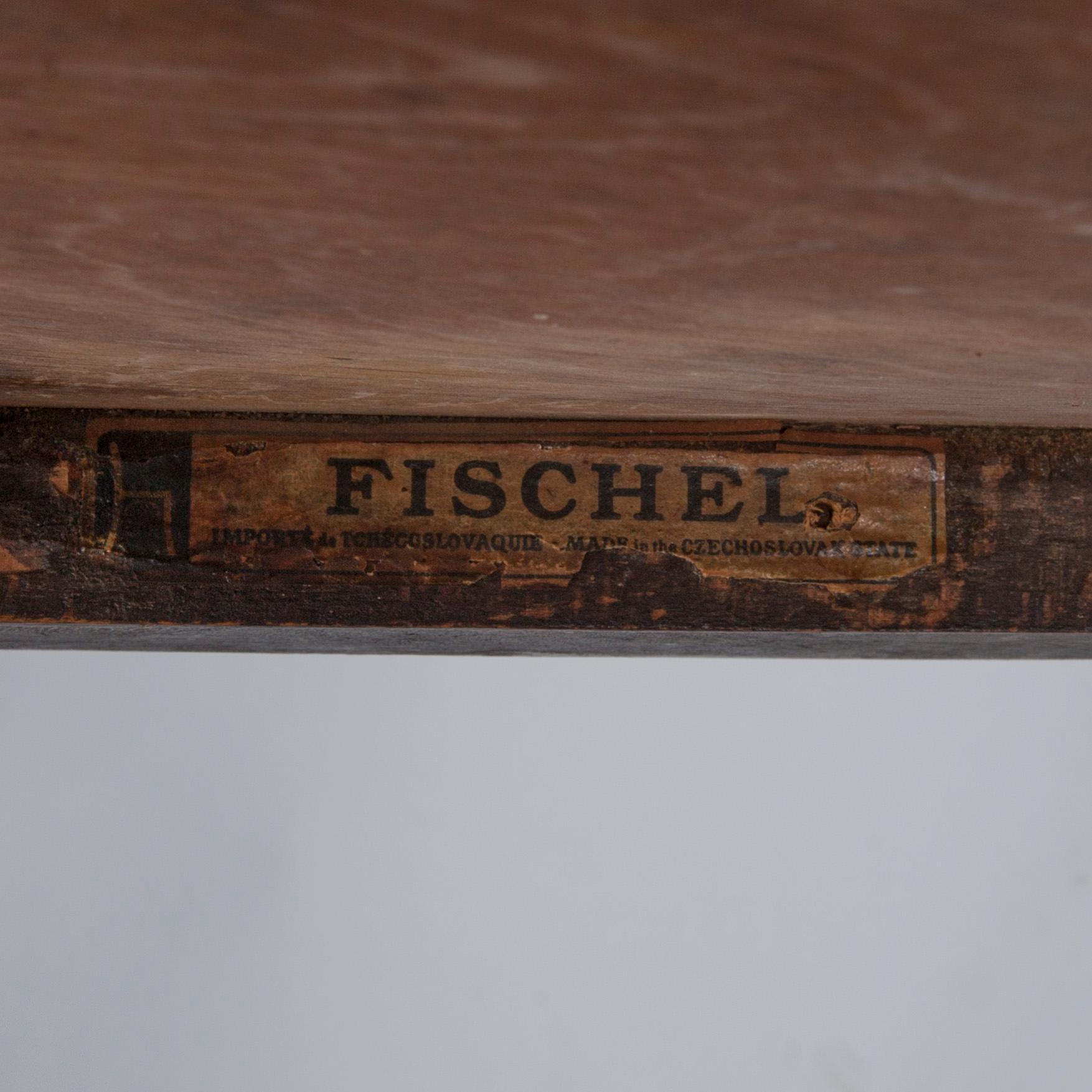 TUOLI, ns "kahvilatuoli", etikettimerkitty Fischel, Tsekkoslovakia, vuosisadanvaihde 1800/1900.