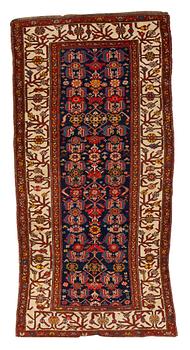 243. A rug, antique Kurdish, ca 247-253 x 116-125 cm.