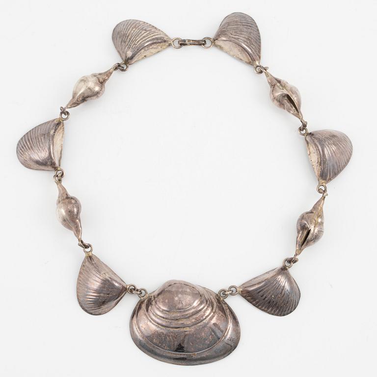 Necklace, silver, Mexico.