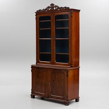 A two-part book cabinet, second half of the 19th century.