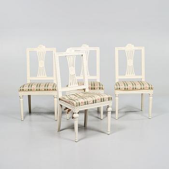 STOLAR, 4 st, gustaviansk stil, 1900-talets första hälft.