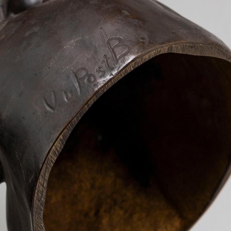 VICKEN VON POST-BÖRJESSON, Sculpture, bronze. Signed and with foundrymark.