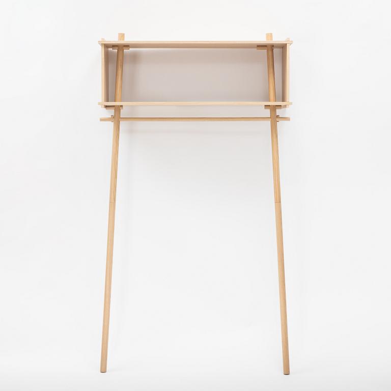 Made by Michael, 'Töjbox' oak clothes rack, Woud, Denmark.