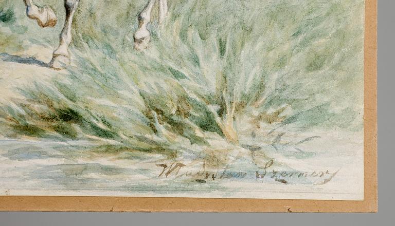 WLADYSLAW SZERNER, akvarell m täckvitt, sign Szerner.