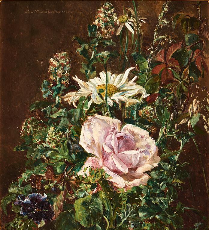 Anna Munthe-Norstedt, Blomsterstilleben med ros och prästkrage.