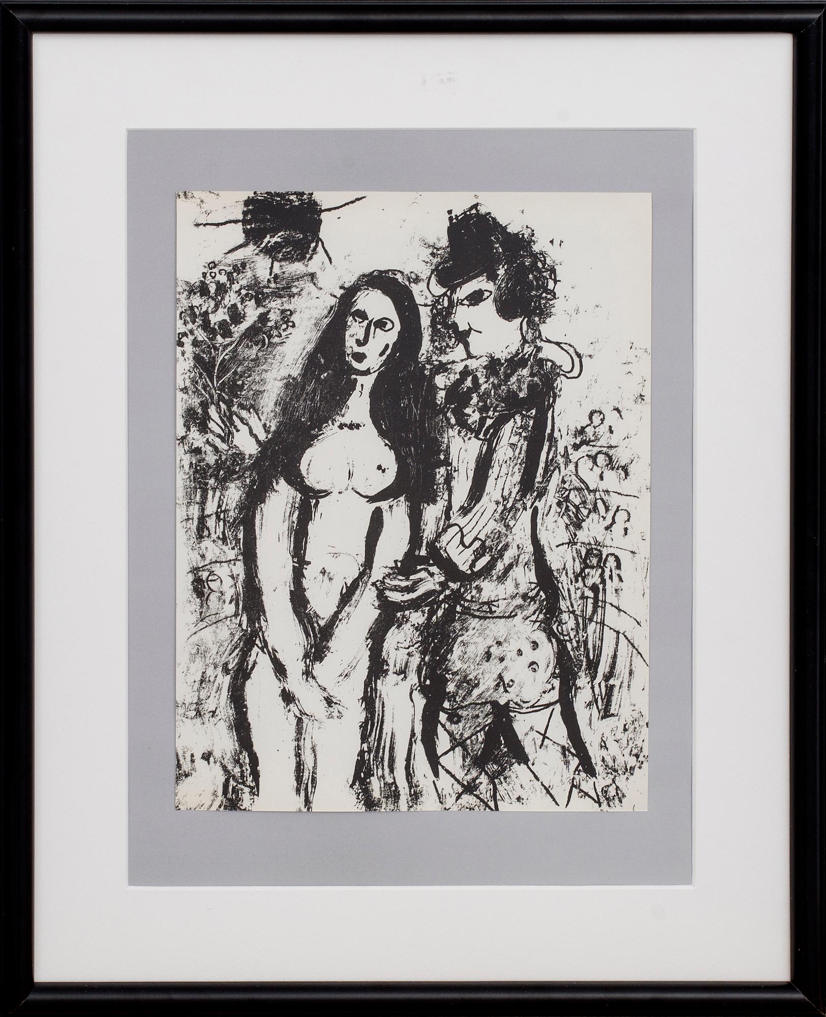 MARC CHAGALL, litografi, ur Chagall Lithographe II, 1963.