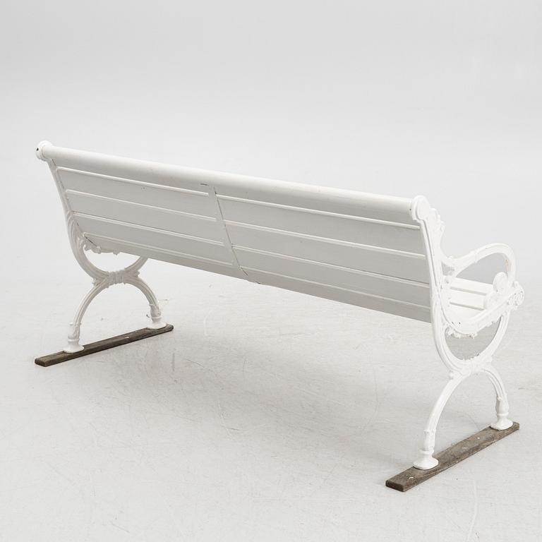 Trädgårdssoffa, gjutjärn, 1900-tal.