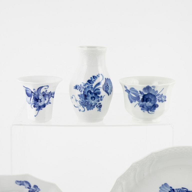 Twelve pieces of a 'Blue flower' service, Royal Copenhagen, Denmark.