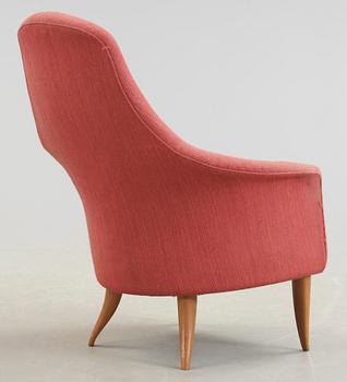 FÅTÖLJ, Kerstin Hörlin-Holmquist, "Stora Adam", Triva-serien, Nordiska Kompaniets verkstäder i Nyköping. 1950/60-tal.