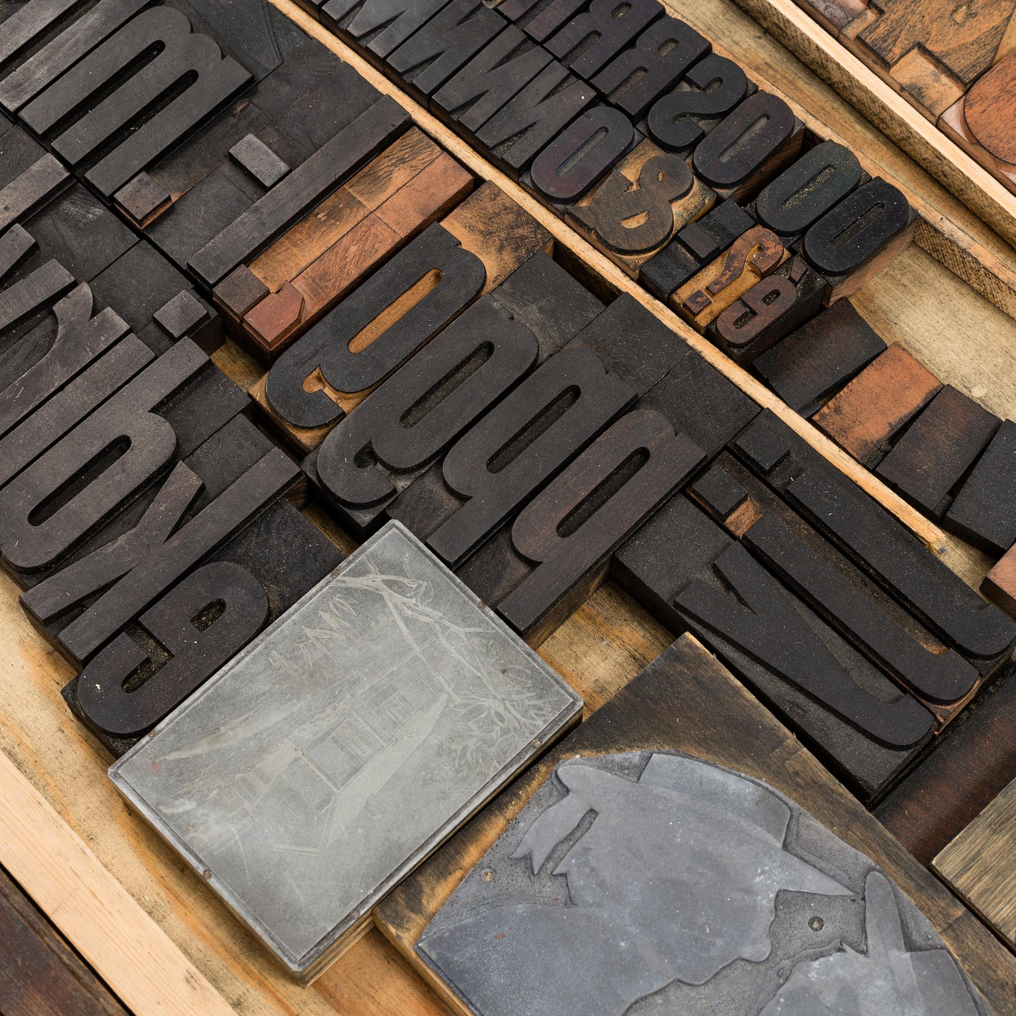 TYPKAST, fyra stycken, 1900-talets mitt.