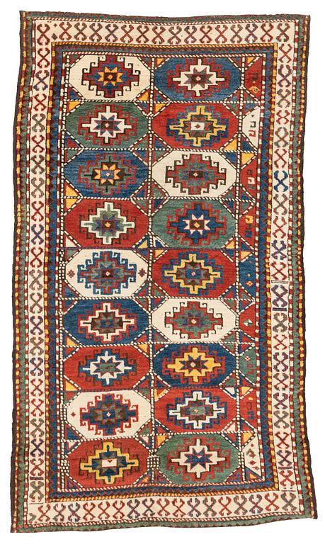 A Moghan rug, Kazak region, south Caucasus, c. 220 x 129.