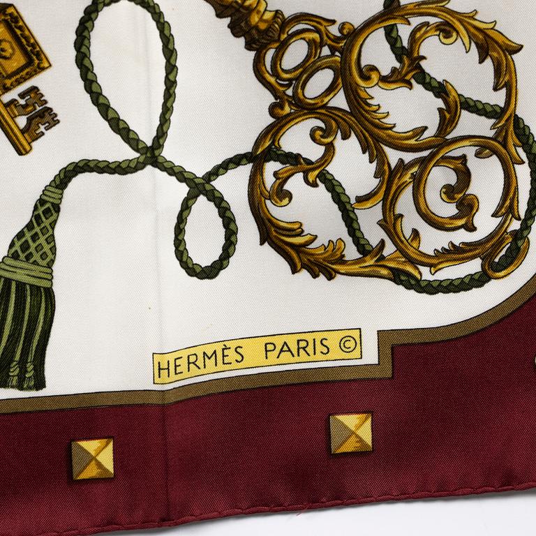 Hermès, scarf, "Les Clés".