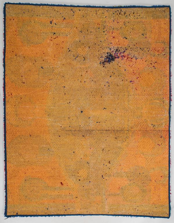 Oili Mäki, ryijy, Oy Finnrya Ab. Noin 180 x 136 cm. Malli muotoiltu 1960-luvulla.