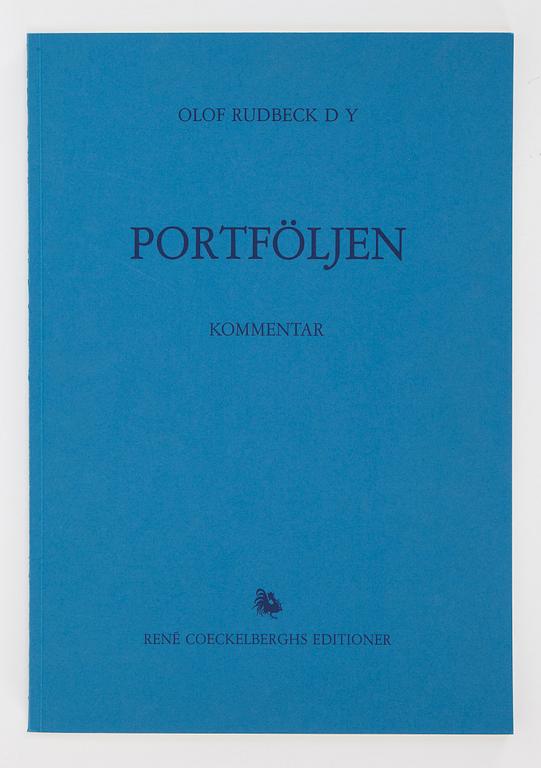 OLOF RUDBECK d.y., "Portföljen", numrerad 1244/1499,  René Coeckelberghs Editioner, 1986.
