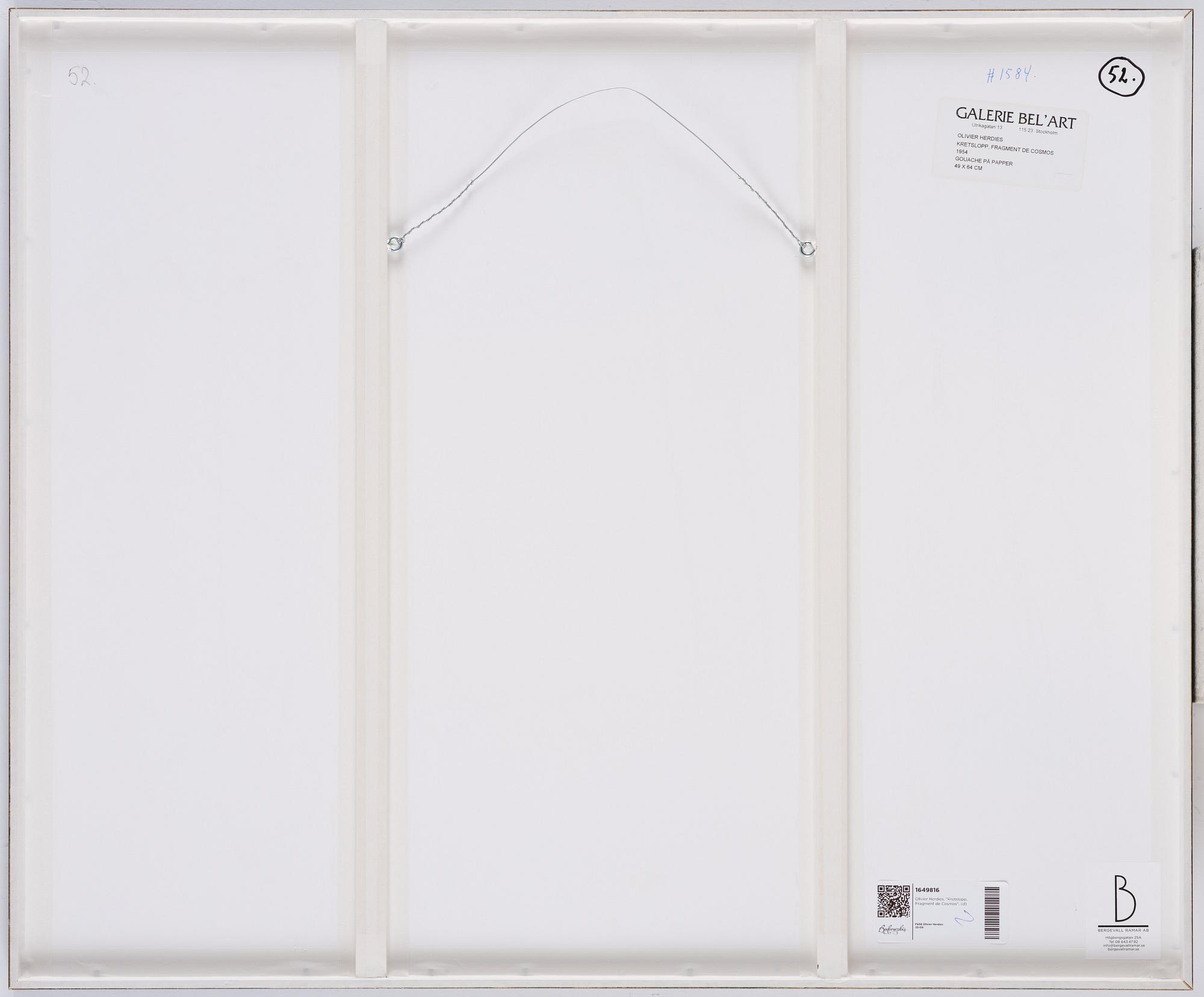 Olivier Herdies, "Kretslopp, Fragment de Cosmos".