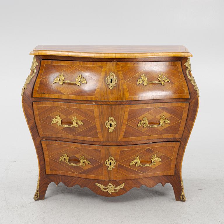 Chest of drawers, Rococo style, signed Axel Törnblom 1896.