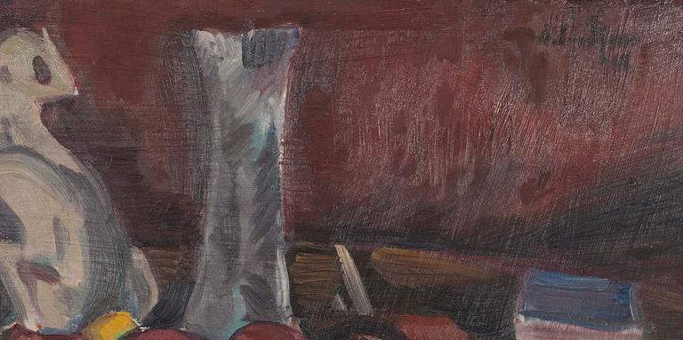 ANTON LINDFORSS, olja på skiva, sign. -18.