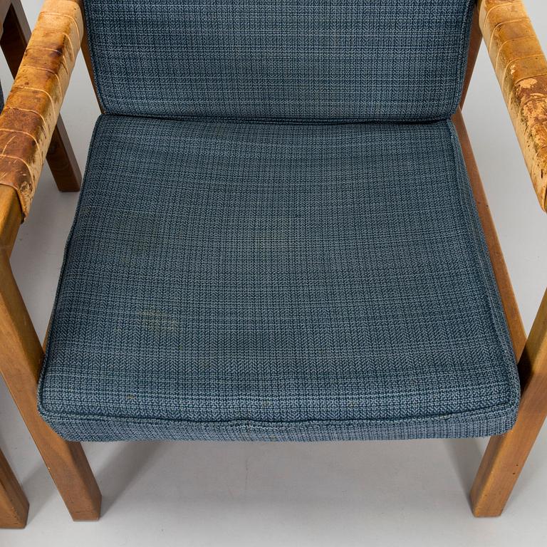 Carl Gustaf Hiort af Ornäs, a pair of late 1950s 'Rialto' open armchairs, Puunveisto Oy - Träsnideri Ab, Finland.