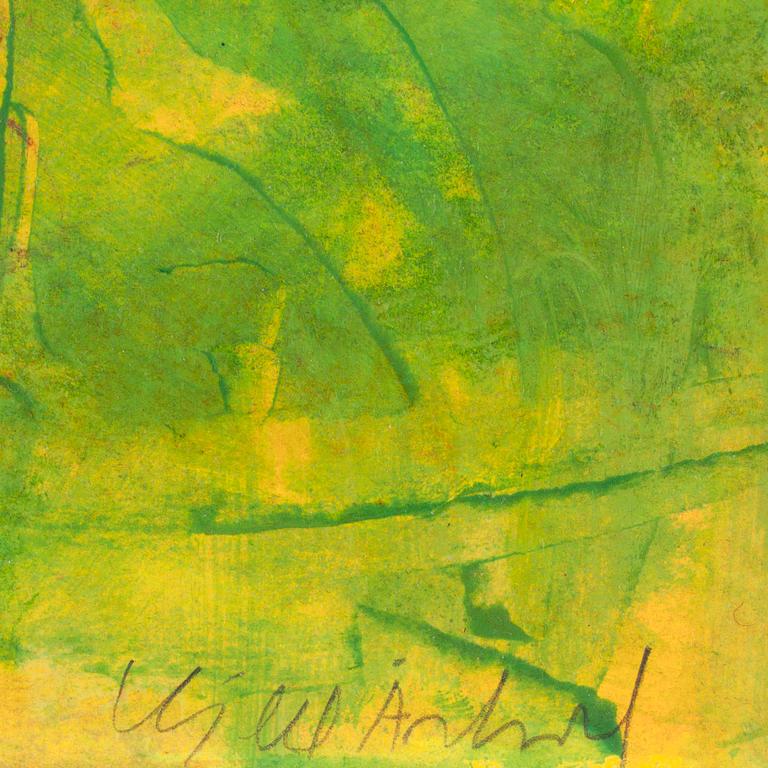 KJELL ÅSLUND, olja på kartong, sign.