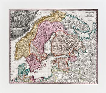 610. A MAP OF SCANDINAVIA.