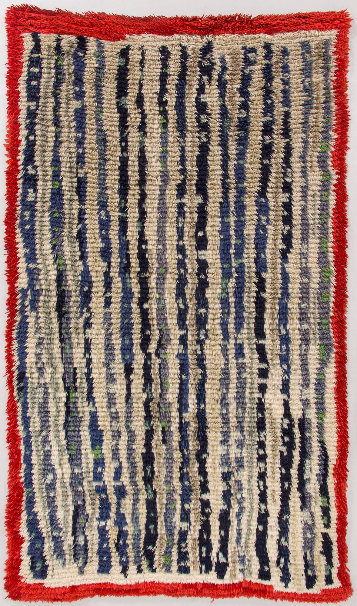 Hilkka Vuorinen, ryijy, malli Suomen käsityön Ystävät. Noin 185 x 105 cm.