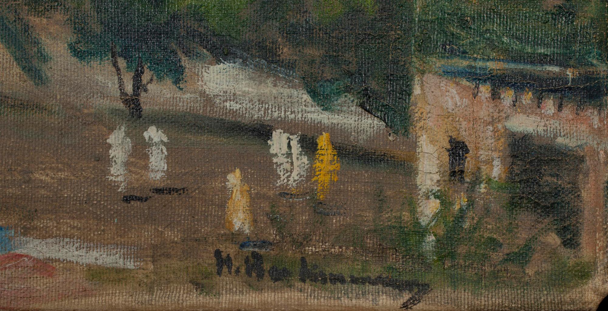 HUGO BACKMANSSON, olja på duk, sign.