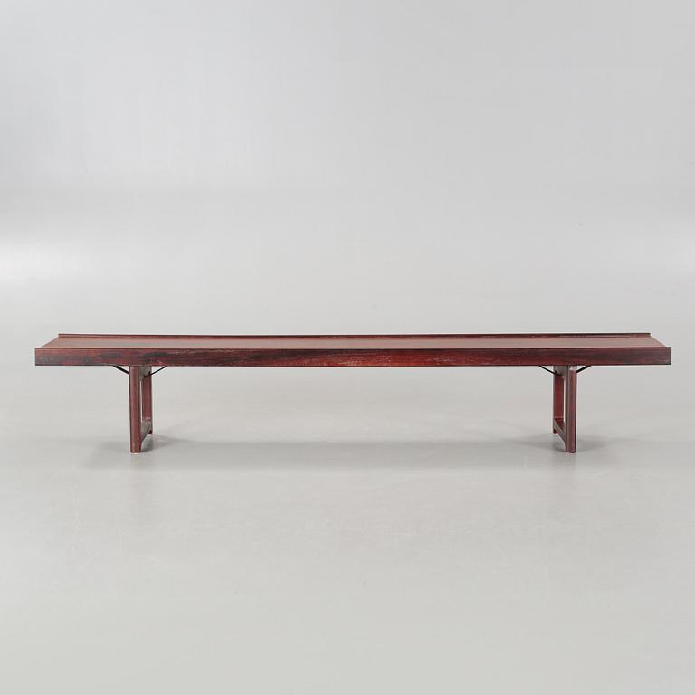 A 'Krobo' bench for, Mellemstrand, Norway. CITES-certificate.