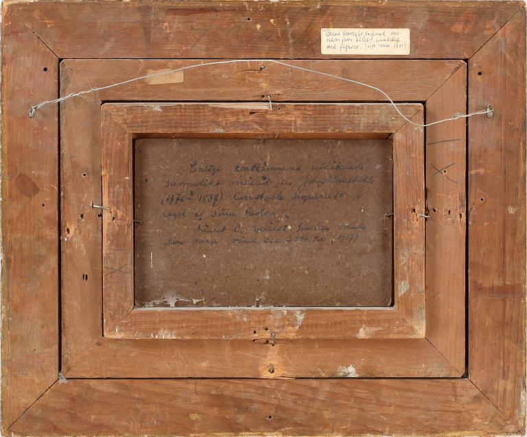 JOHN CONSTABLE, hans art, olja på pannå, 1800-tal.