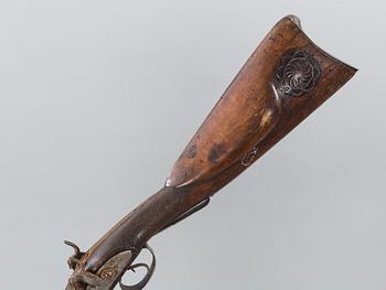 A rifle gun, 19th century,