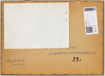 Andreas alariesto, mixed media on paper on panel, signed.