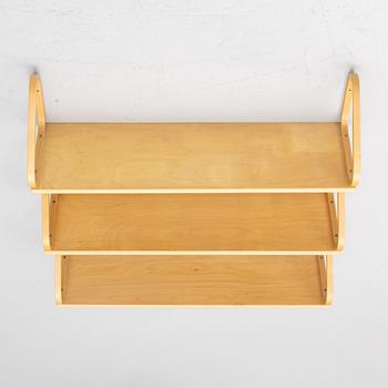 Alvar Aalto, three wall shelves, model 112B, Artek, Finland, late 20th century.