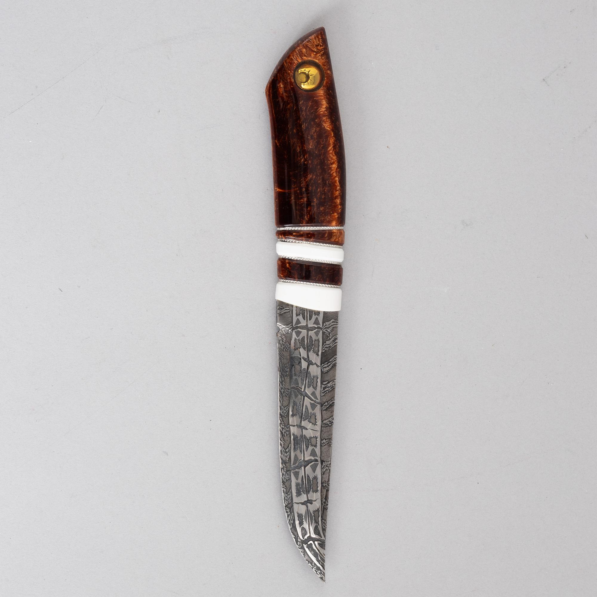 Patrik Nilsson & Mattias Styrefors, knife, signed and dated 2016.