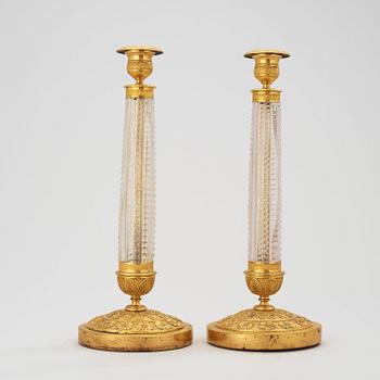 A pair of Russian Empire 1830's candlesticks.