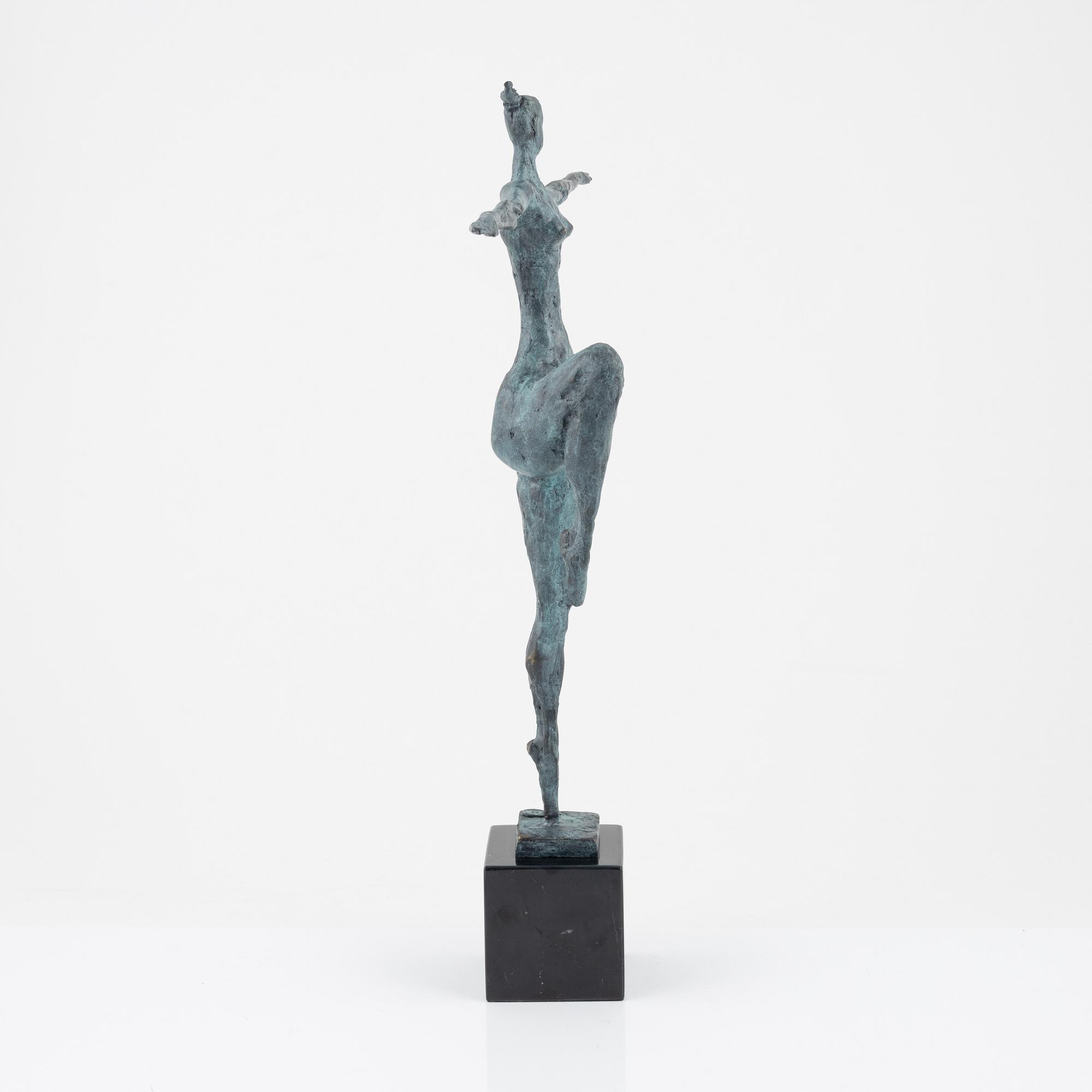 Max Milo, sculpture, signed, foundry mark. Bronze, total height 52 cm.