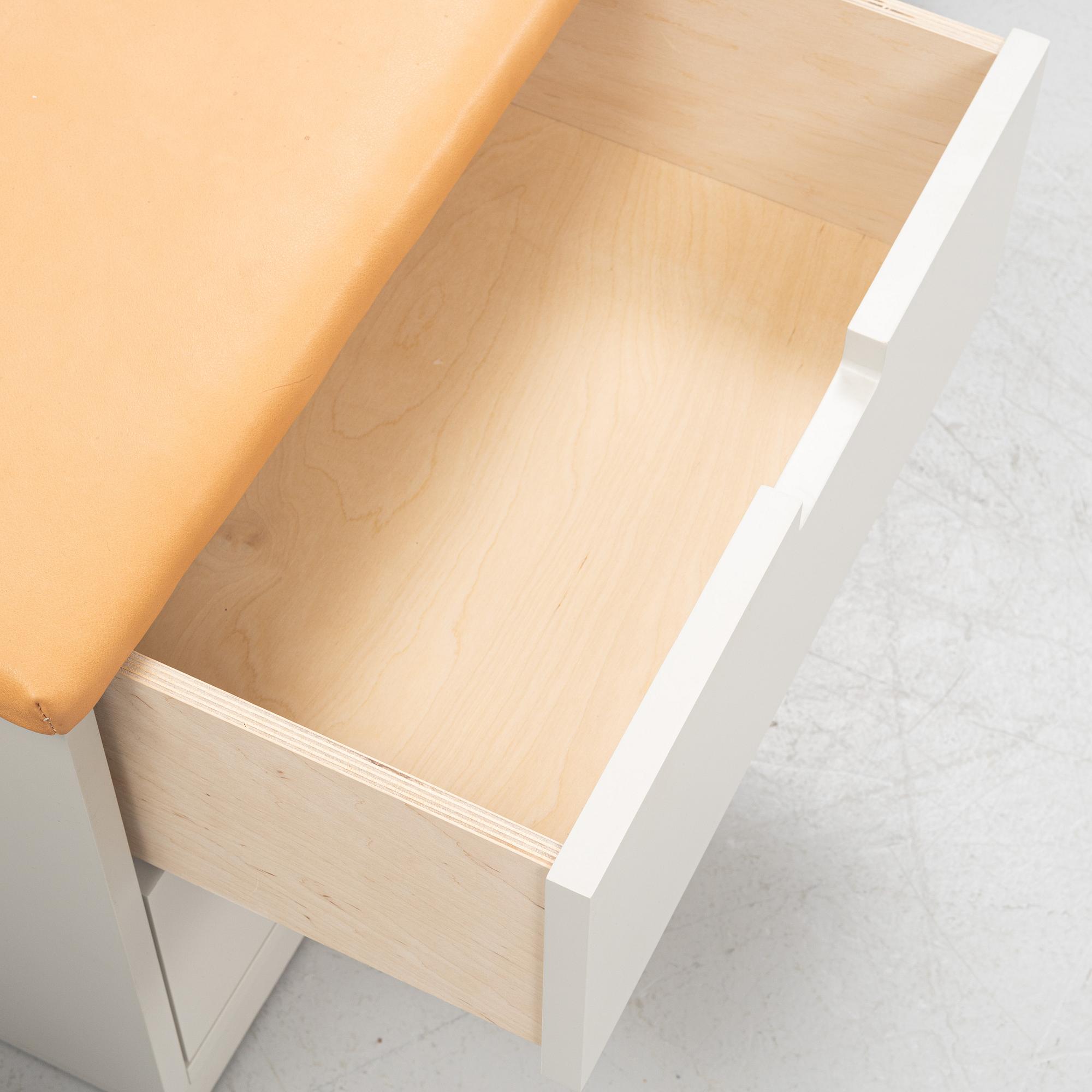 A bench and stool by Nirvan Richter, Norrgavel.