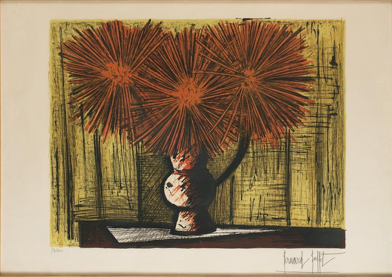 BERNARD BUFFET, färglitografi, sign och numr 73/220.