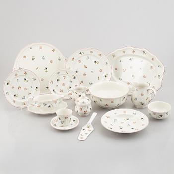Service parts, 72 pieces, porcelain, "Petite fleur", Villeroy & Boch, 20th/21st century.