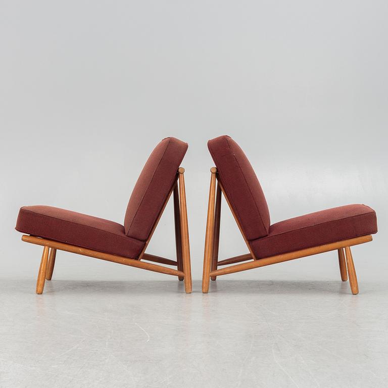 Alf Svensson, fåtöljer, ett par, "Domus", Dux, 1950/60 tal.