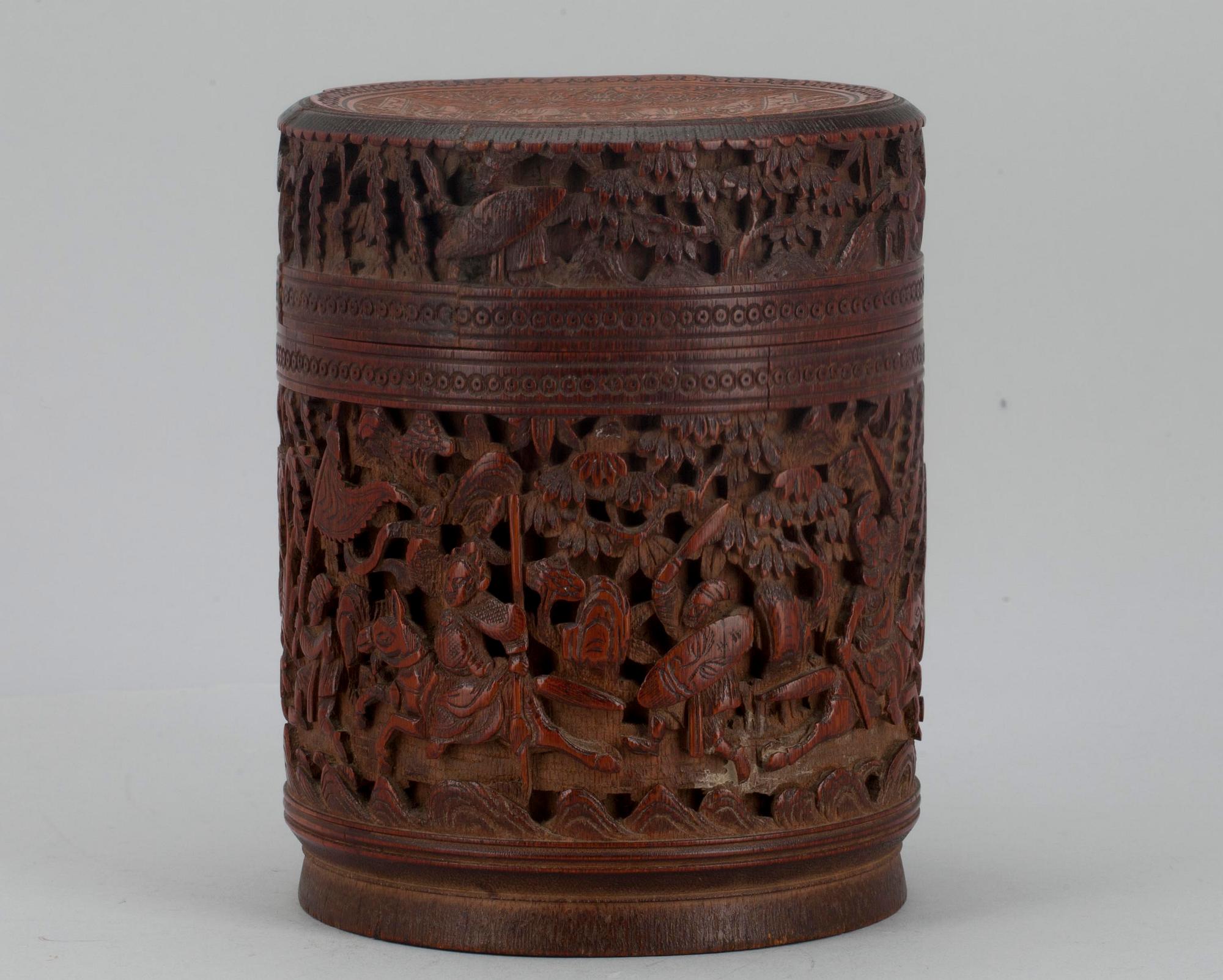 DOSA MED LOCK,  bambu, Kina 1800-tal.