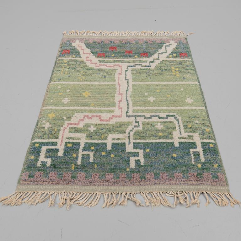 Sigvard Bernadotte, Rug, rya, Nils Nessim's Textile Studios, Kristianstad.