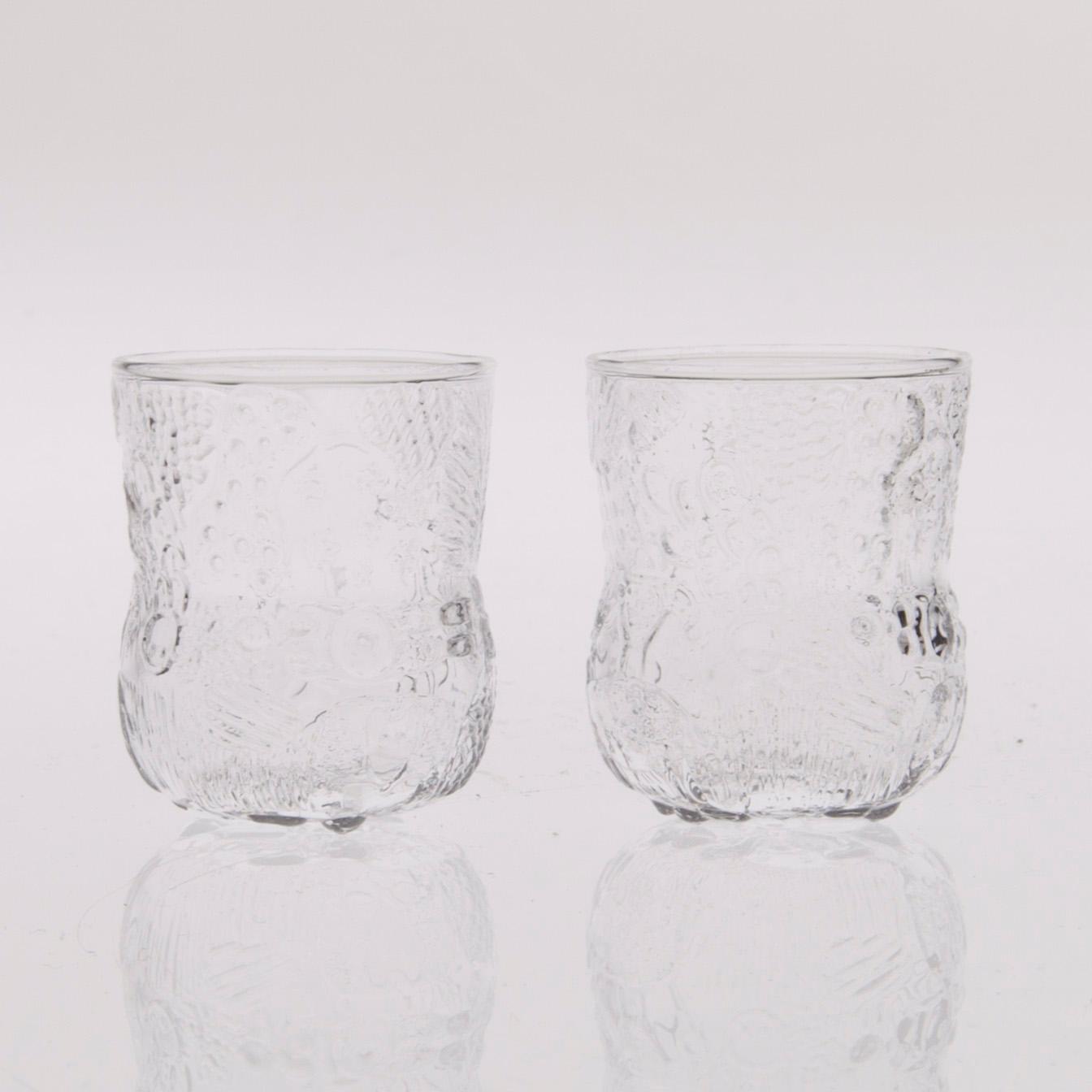 GLASSERVIS, 27 delar, "Fauna", Oiva Toikka, Nuutajärvi. 1970/80-tal.